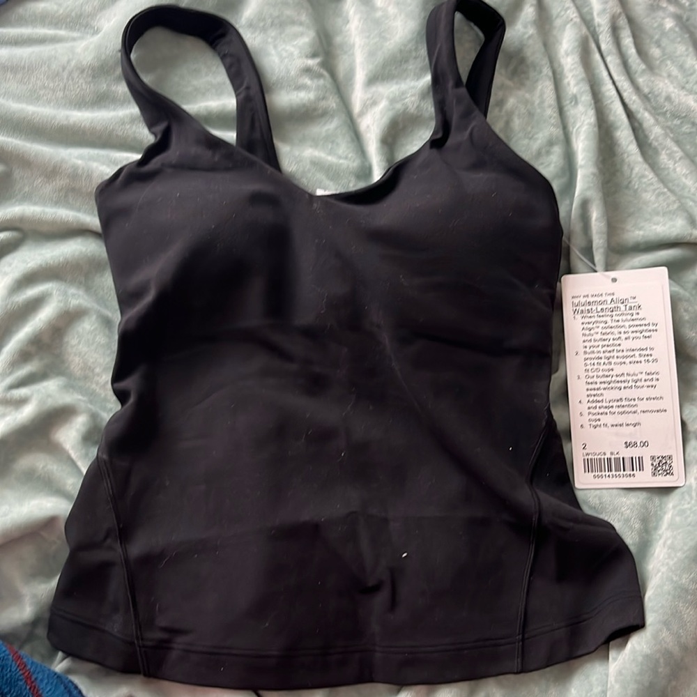 Lululemon A line tank waist length
